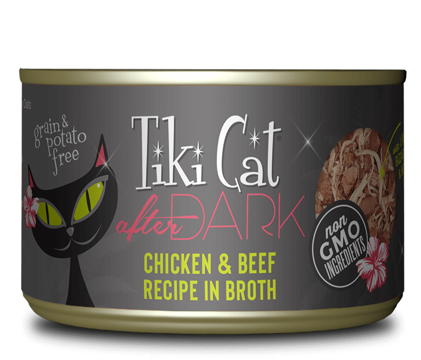 Tiki Cat - After Dark - Chicken & Beef Recipe in Broth for Cats